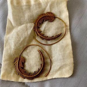 Unique Earrings Handmade in Brass